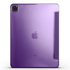 iPad Pro 11 4. Nesil 2022 M2 uyumlu Kılıf Flip Akıllı Kapak Standlı Smart Cover Uyku Modlu Mor