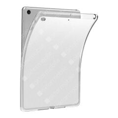 Apple iPad 9. Nesil 2021 10.2'' inc Kılıf Şeffaf Silikon Tablet Kılıfı Esnek TPU Kapak Arkası Buzlu