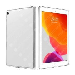 Apple iPad 9. Nesil 2021 10.2'' inc Kılıf Şeffaf Silikon Tablet Kılıfı Esnek TPU Kapak Arkası Buzlu