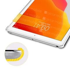 Apple iPad 9. Nesil 2021 10.2'' inc Kılıf Şeffaf Silikon Tablet Kılıfı Esnek TPU Kapak Arkası Buzlu