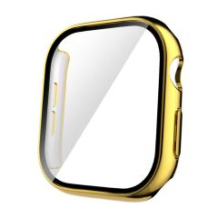 Apple Watch 10 42 mm uyumlu Ekran Koruyucu Kasa Koruma Electroplate Parlak Tasarım Tam Koruma