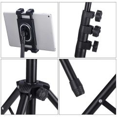 145 cm Yükseklik Ayarlı Monopod Tripod 4.7'' - 12.9'' inc uyumlu Tablet Tutucu