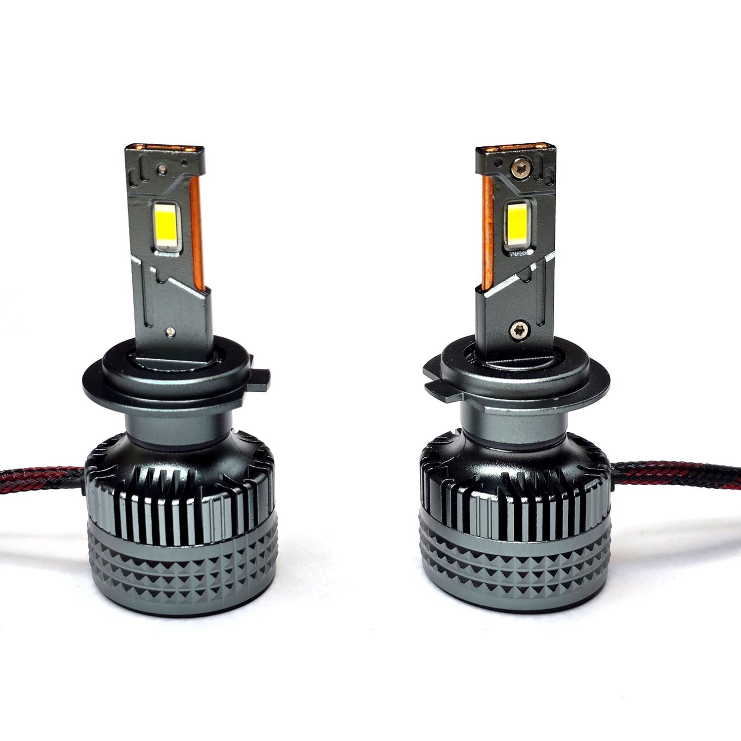 H7 Led Far Ampulü 18.000 Lumen Yüksek Işık Gücü 2 Bakır Flamenli Soğutma KINGEAGLE K13 Premium Xenon