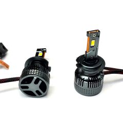 H7 Led Far Ampulü 18.000 Lumen Yüksek Işık Gücü 2 Bakır Flamenli Soğutma KINGEAGLE K13 Premium Xenon