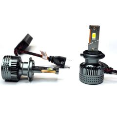 H7 Led Far Ampulü 18.000 Lumen Yüksek Işık Gücü 2 Bakır Flamenli Soğutma KINGEAGLE K13 Premium Xenon