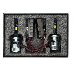 H7 Led Far Ampulü 18.000 Lumen Yüksek Işık Gücü 2 Bakır Flamenli Soğutma KINGEAGLE K13 Premium Xenon