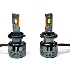 H4 Led Far Ampulü 18.000 Lumen Yüksek Işık Gücü 2 Bakır Flamenli Soğutma KINGEAGLE K13 Premium Xenon
