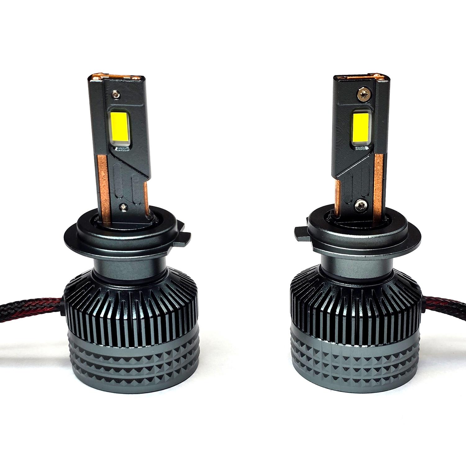 H7 Led Far Ampulü 24.000 Lumen Yüksek Işık Gücü 3 Bakır Flamenli Soğutma KINGEAGLE K16 Premium Xenon