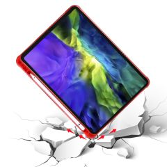 iPad Pro 11 4. Nesil 2022 M2 Uyumlu Kılıf Kalem Bölmeli Premium Akıllı Kapak Standlı Smart Cover Kırmızı