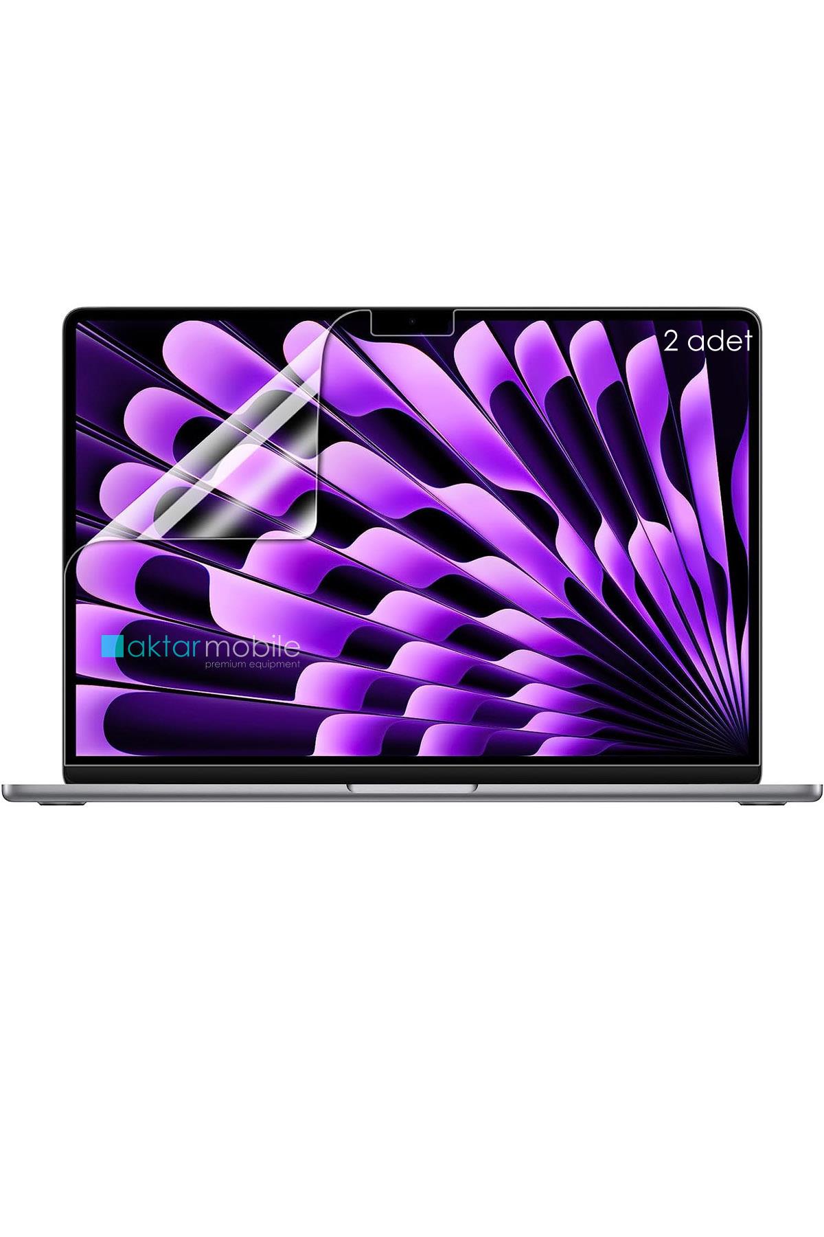 MacBook Air 15 M3 2024 A3114 15.3'' uyumlu Ekran Koruyucu - 2 Adet - Esnek & Kırılmaz