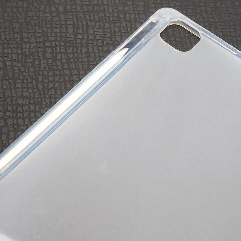 Apple iPad Pro 11 2021 3. Nesil Kılıf Kalem Bölmeli Silikon Tablet Kılıfı Esnek TPU Kapak