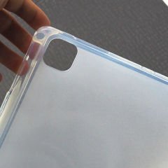 Apple iPad Pro 11 2021 3. Nesil Kılıf Kalem Bölmeli Silikon Tablet Kılıfı Esnek TPU Kapak
