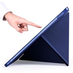 iPad Pro 11 4. Nesil 2022 M2 Uyumlu Kılıf Kalem Bölmeli Premium Akıllı Kapak Standlı Smart Cover Lacivert