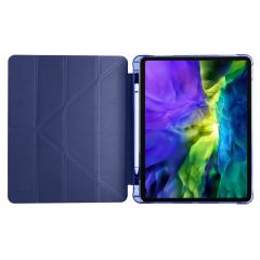 iPad Pro 11 4. Nesil 2022 M2 Uyumlu Kılıf Kalem Bölmeli Premium Akıllı Kapak Standlı Smart Cover Lacivert