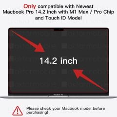 MacBook Pro 14 M3 2024 Ekran Koruyucu 14.2'' A2992 / A2918 uyumlu - 2 Adet - Esnek & Kırılmaz