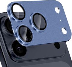 iPhone 17 Pro Max Uyumlu Tam Kaplayan Kamera Lens Koruyucu Titanyum Kaplama Anti-Reflective