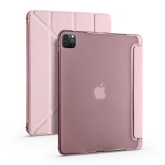 iPad Pro 11 4. Nesil 2022 M2 Uyumlu Kılıf Kalem Bölmeli Premium Akıllı Kapak Standlı Smart Cover Rose Gold