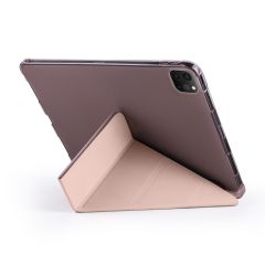 iPad Pro 11 4. Nesil 2022 M2 Uyumlu Kılıf Kalem Bölmeli Premium Akıllı Kapak Standlı Smart Cover Rose Gold