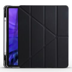 iPad Pro 11 4. Nesil 2022 M2 Uyumlu Kılıf Kalem Bölmeli Premium Akıllı Kapak Standlı Smart Cover Siyah