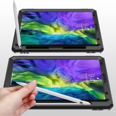 iPad Pro 11 4. Nesil 2022 M2 uyumlu Kılıf Metal Yüzüklü Standlı Kalem Bölmeli Premium Vega