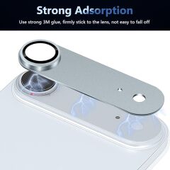 iPhone 17 Air Uyumlu Tam Kaplayan Kamera Lens Koruyucu Titanyum Kaplama Anti-Reflective