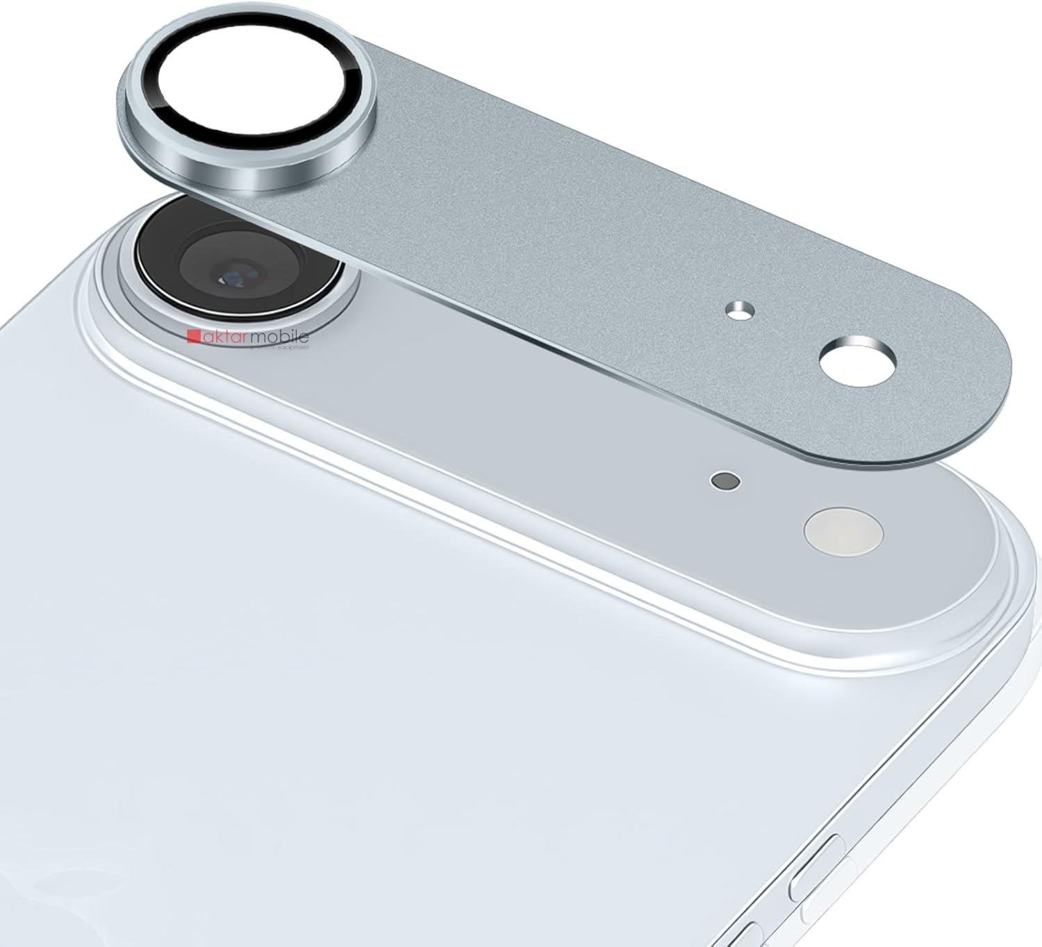 iPhone 17 Air Uyumlu Tam Kaplayan Kamera Lens Koruyucu Titanyum Kaplama Anti-Reflective Mavi