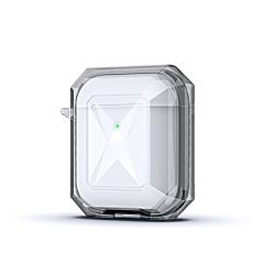 Airpods Uyumlu Kılıf Silikon Kulaklık Kılıfı Renkli Çerçeveli Şeffaf Geometrik Tasarım