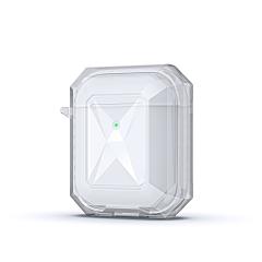Airpods Uyumlu Kılıf Silikon Kulaklık Kılıfı Renkli Çerçeveli Şeffaf Geometrik Tasarım