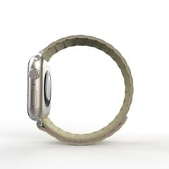 Apple Watch 7 8 9 45 mm uyumlu Mıknatıslı Silikon Kordon Çift Renkli Magnetik Kayış Soft Tone Strap