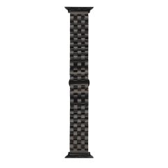 Apple Watch 8 41 mm uyumlu Metal Kordon Premium Paslanmaz Çelik Kayış Siyah