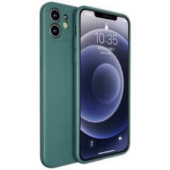 Apple iPhone 12 Kılıf Benks Painting TPU Kapak Koyu Yeşil