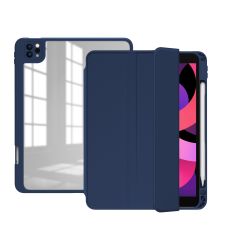 iPad Pro 12.9 6. Nesil 2022 M2 Uyumlu Kılıf Ayrılabilen Mıknatıs Kapaklı Kalem Bölmeli Standlı Smart