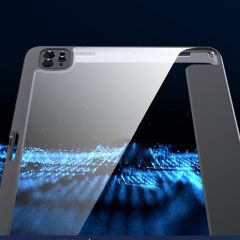 iPad Pro 12.9 6. Nesil 2022 M2 Uyumlu Kılıf Ayrılabilen Mıknatıs Kapaklı Kalem Bölmeli Standlı Smart