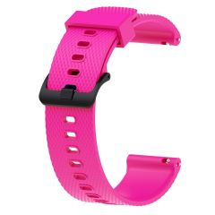 Samsung Galaxy Watch FE 40 mm Uyumlu Silikon Kordon Tırtıklı Tasarım Premium Spor Kayış Pembe
