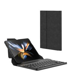 Samsung Galaxy Z Fold 2 uyumlu Klavyeli Kılıf Bluetooth Keyboard Set Standlı Kalem Bölmeli