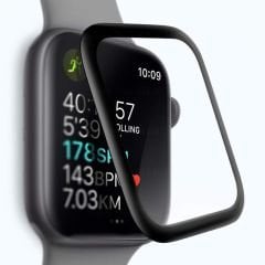 Apple Watch 40 mm Ekran Koruyucu 3D Tam Kapatan Kavisli PPMA Nano Cam Tam Uyumlu