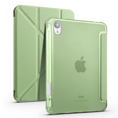 Apple iPad Mini 6. Nesil 2021 Uyumlu Kılıf Kalem Bölmeli Akıllı Kapak Standlı Kılıf Smart Cover