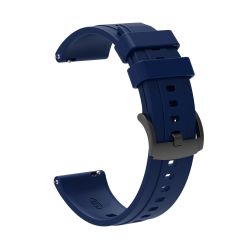 Amazfit GTR / GTR 2 / GTR 2e 47 mm Uyumlu Yumuşak Silikon Kordon Spor Kayış Soft Jel Premium Silikon Lacivert