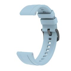 Amazfit GTR / GTR 2 / GTR 2e 47 mm Uyumlu Yumuşak Silikon Kordon Spor Kayış Soft Jel Premium Silikon Açık Mavi