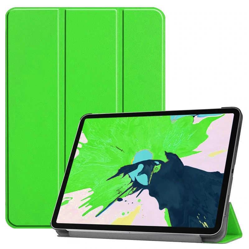iPad Pro 12.9 6. Nesil 2022 M2 uyumlu Kılıf Flip Akıllı Kapak Standlı Smart Cover Uyku Modlu Yeşil