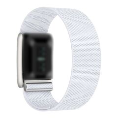 Whoop 5.0 uyumlu Kumaş Hasır Örgülü Kordon Premium Kayış Spor & Şık Bileklik Beyaz