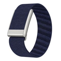Whoop 5.0 uyumlu Kumaş Hasır Örgülü Kordon Premium Kayış Spor & Şık Bileklik Lacivert