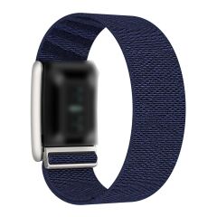 Whoop 5.0 uyumlu Kumaş Hasır Örgülü Kordon Premium Kayış Spor & Şık Bileklik Lacivert