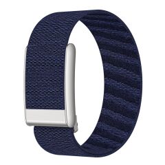 Whoop 5.0 uyumlu Kumaş Hasır Örgülü Kordon Premium Kayış Spor & Şık Bileklik Lacivert