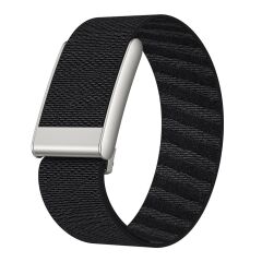 Whoop 5.0 uyumlu Kumaş Hasır Örgülü Kordon Premium Kayış Spor & Şık Bileklik Siyah