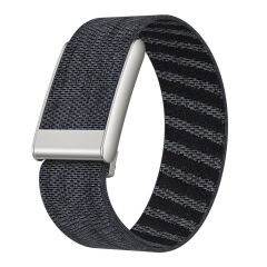 Whoop 5.0 uyumlu Kumaş Hasır Örgülü Kordon Premium Kayış Spor & Şık Bileklik Siyah - Gri