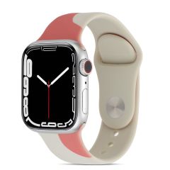 Apple Watch 8 41 mm uyumlu Silikon Kordon Soft Yüzey Spor Morandi Kayış