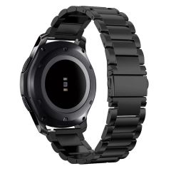 Honor Magic Watch 2 46 mm Uyumlu Metal Kordon Premium Paslanmaz Çelik Kayış Baklalı Model Siyah