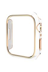 Apple Watch 8 41 mm uyumlu Kasa Koruyucu Glitter Metalik Renkli Gövde Koruma (Önü Açık)
