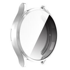 Galaxy Watch 4 44 mm Ekran Koruyucu & Kasa Koruma 360° Full Body Gard Tüm Gövde Tam Koruma Gümüş